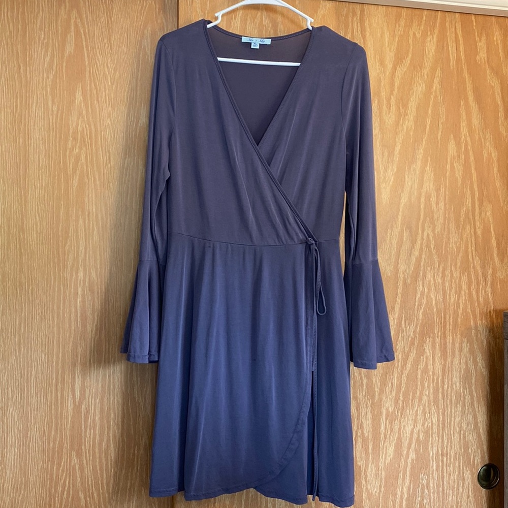 Purple Wrap Dress